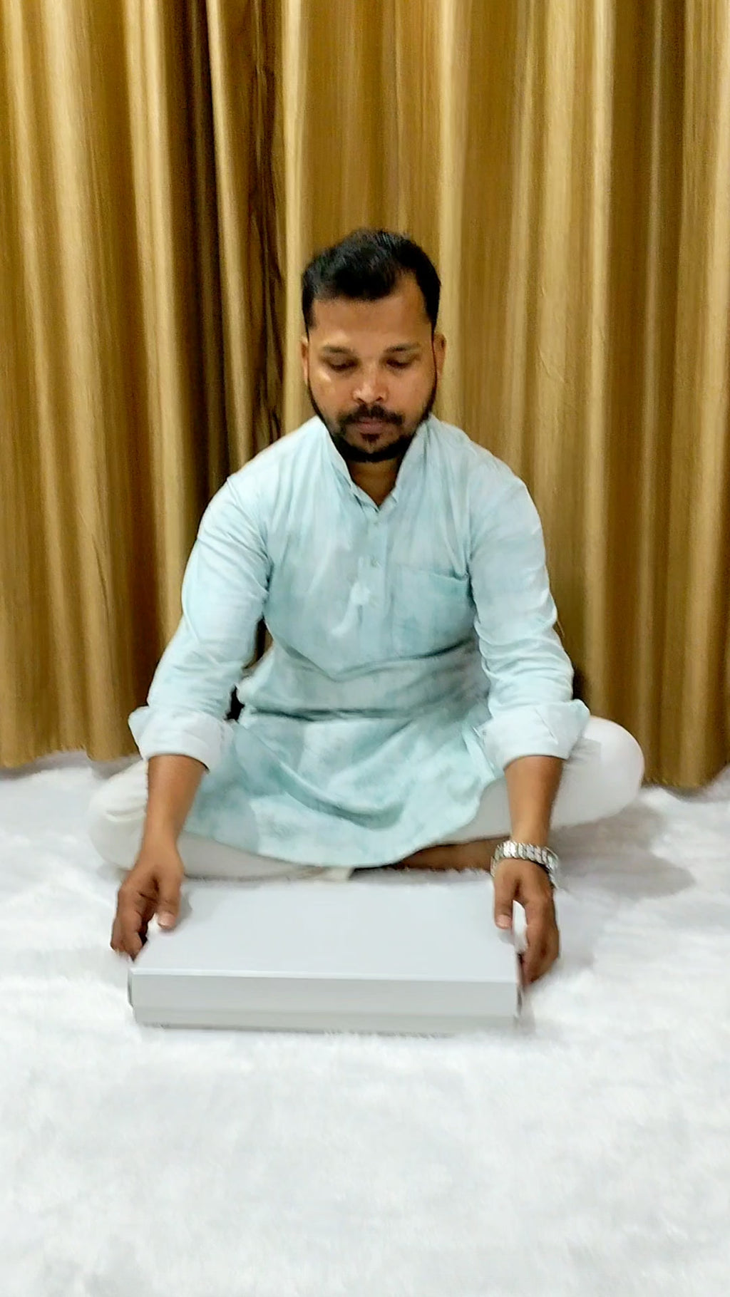 Blue Colour Banarasi Kora Organza Saree