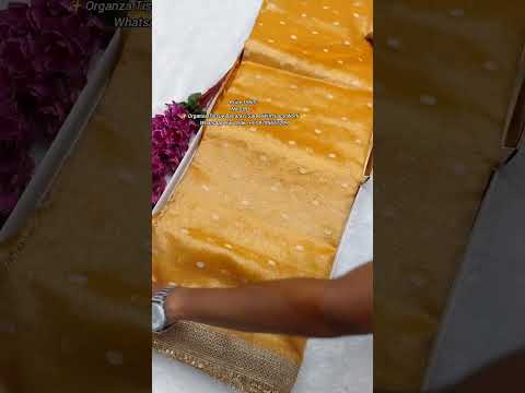 Organza Tissue Saree With Gota Patti Work