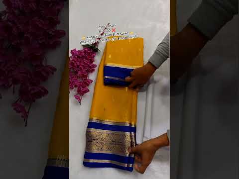 Gold And Blue Colour Zari Buti Warm Silk Saree