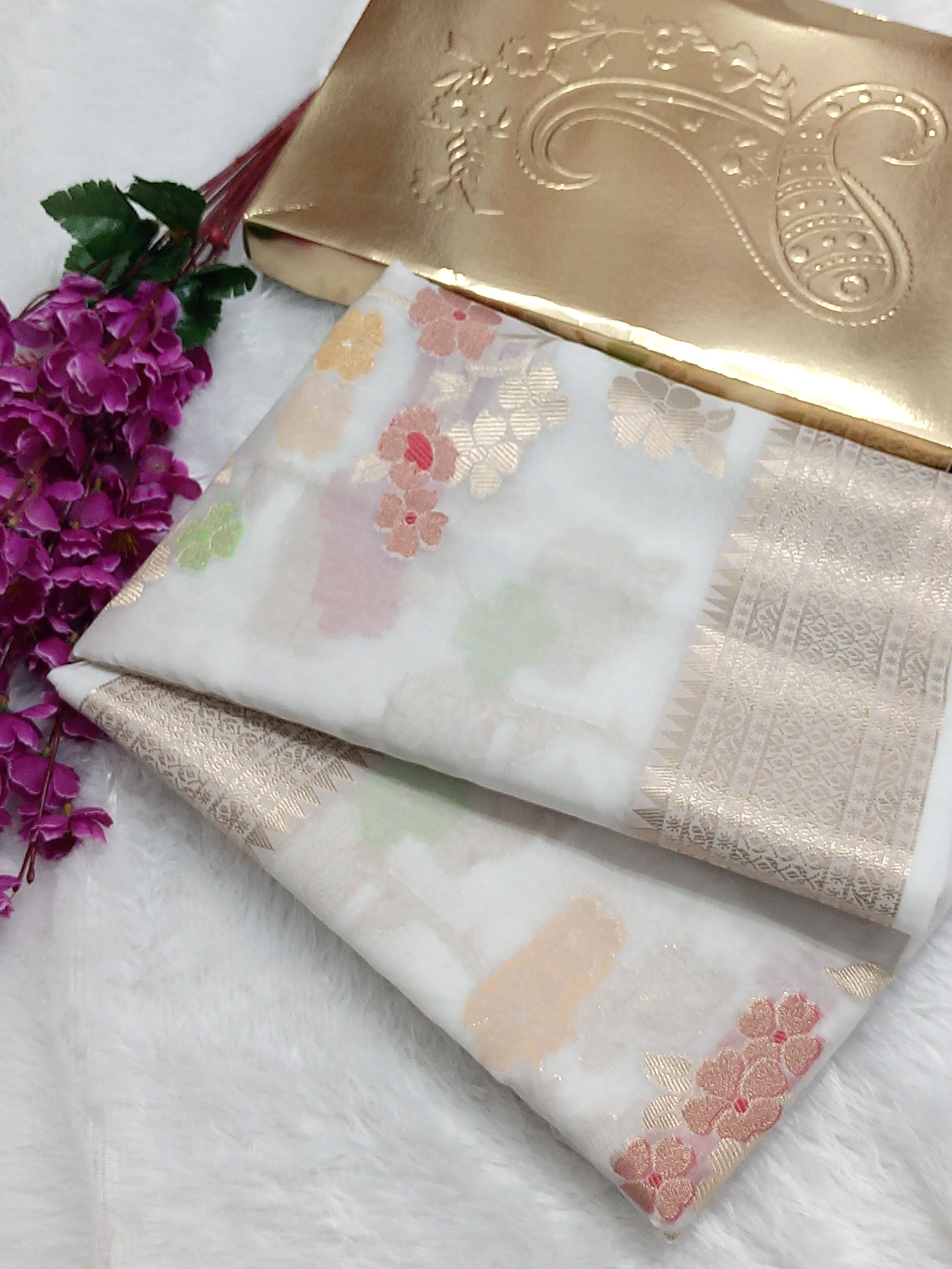 Most Demanding Banarasi Semi Georgette Saree