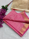 Tapsee Pannu Inspired Semi katan Brocade Saree