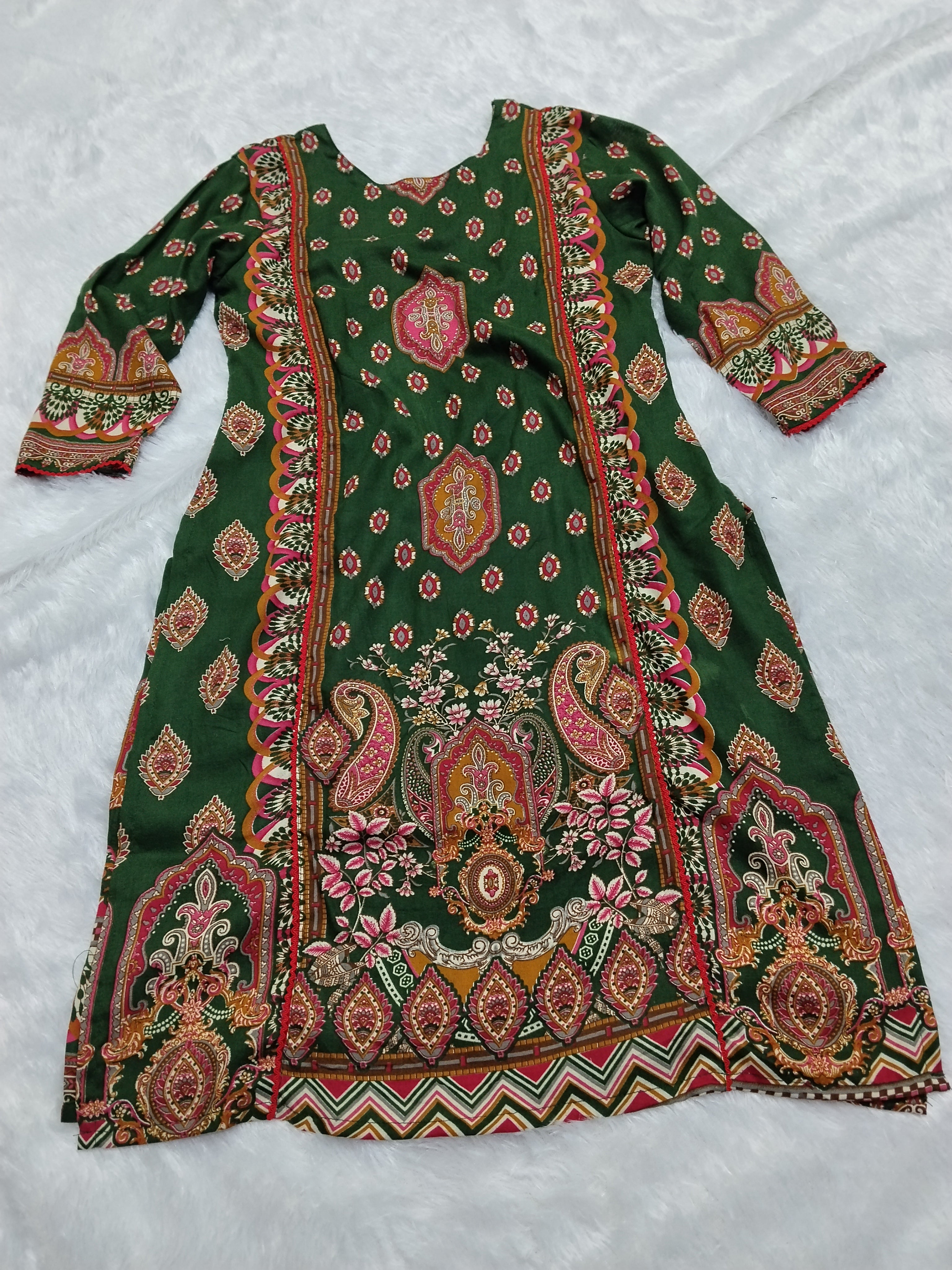 Fancy Designer Printed Rayon Kurti By Mks Creations