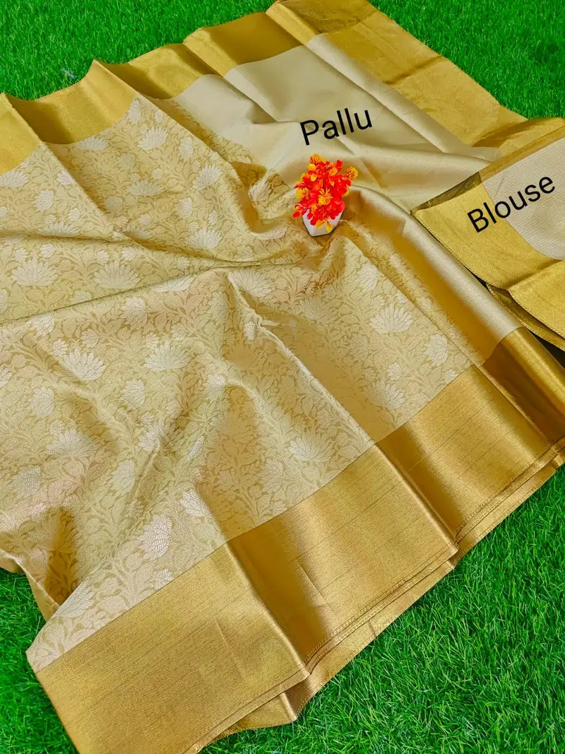 Nita Ambani inspired Fancy Banarasi Tissue Brocade Saree