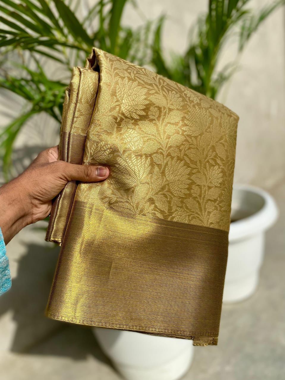 Nita Ambani inspired Fancy Banarasi Tissue Brocade Saree