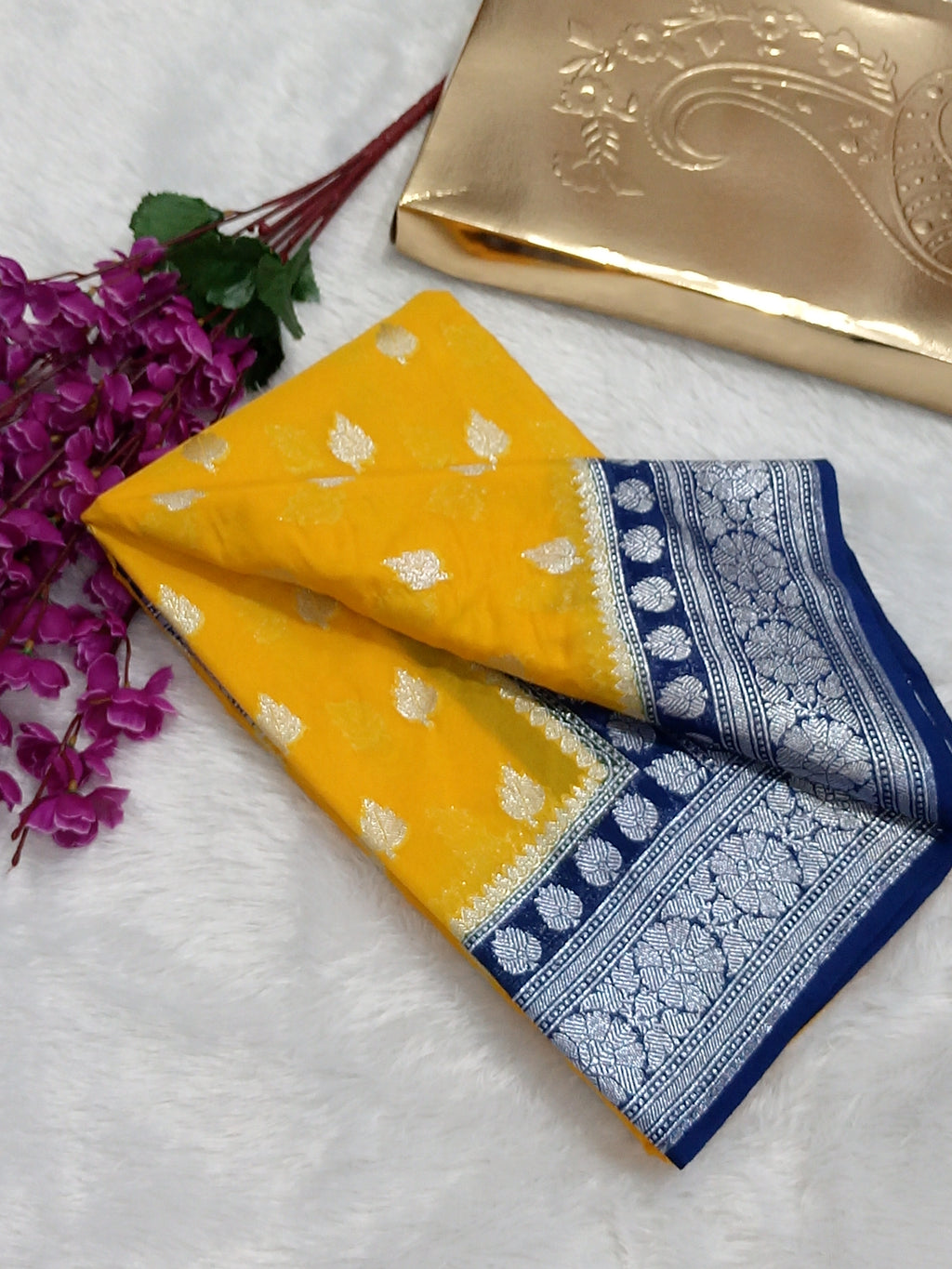 Wedding Banarasi Katan Georgette Saree