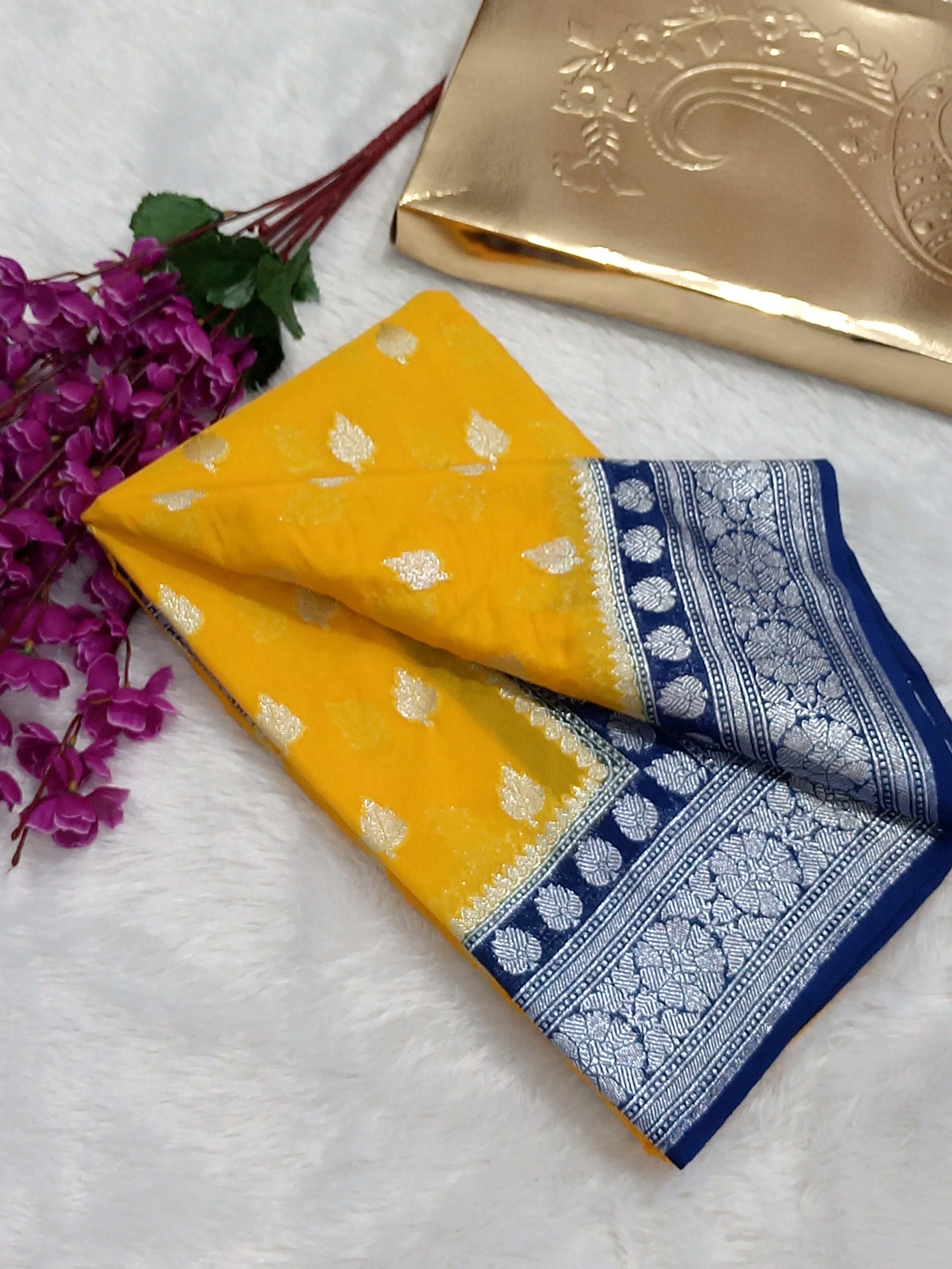 Wedding Banarasi Katan Georgette Saree