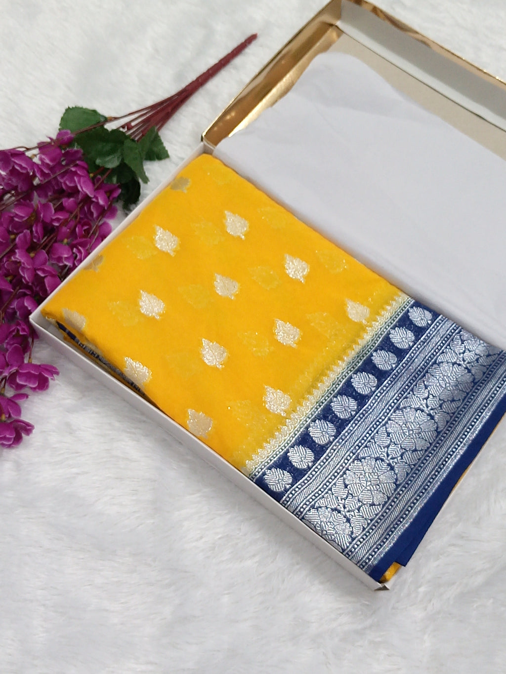 Wedding Banarasi Katan Georgette Saree