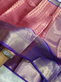 Red Colour Fancy Banarasi Tissue Brocade Saree Double Zari Woven