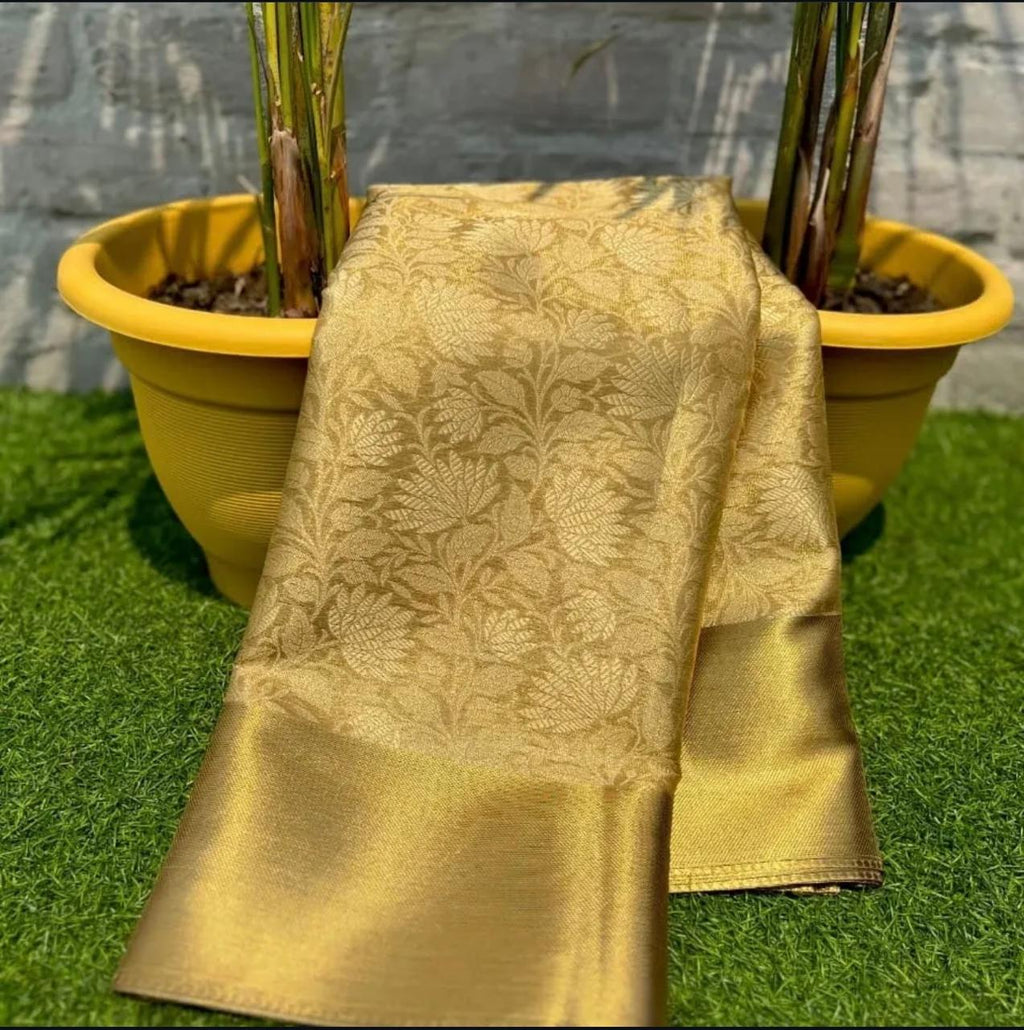 Nita Ambani inspired Fancy Banarasi Tissue Brocade Saree