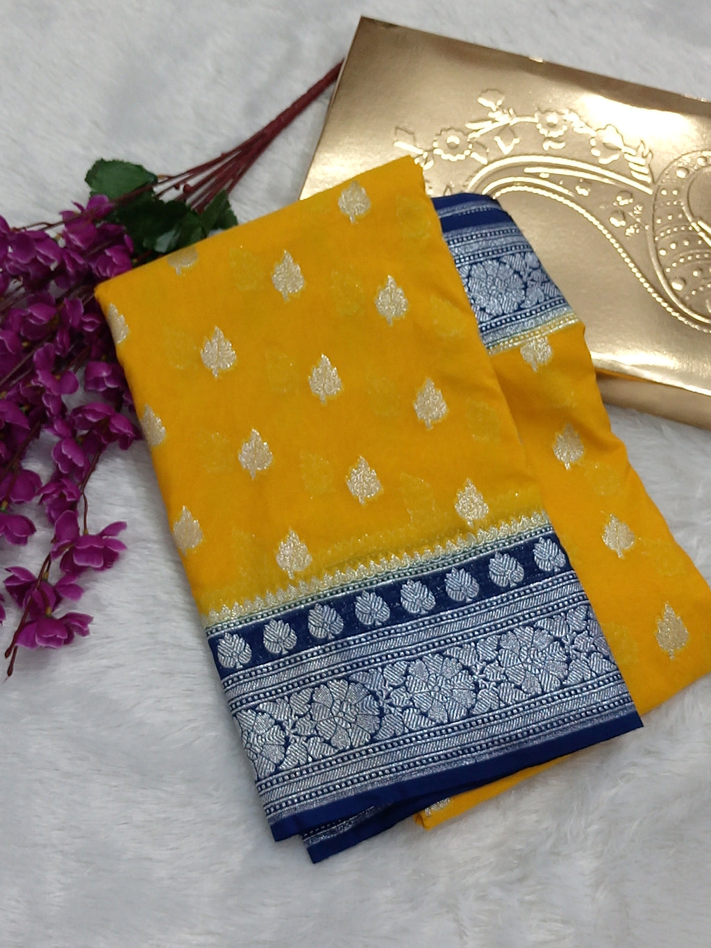 Wedding Banarasi Katan Georgette Saree