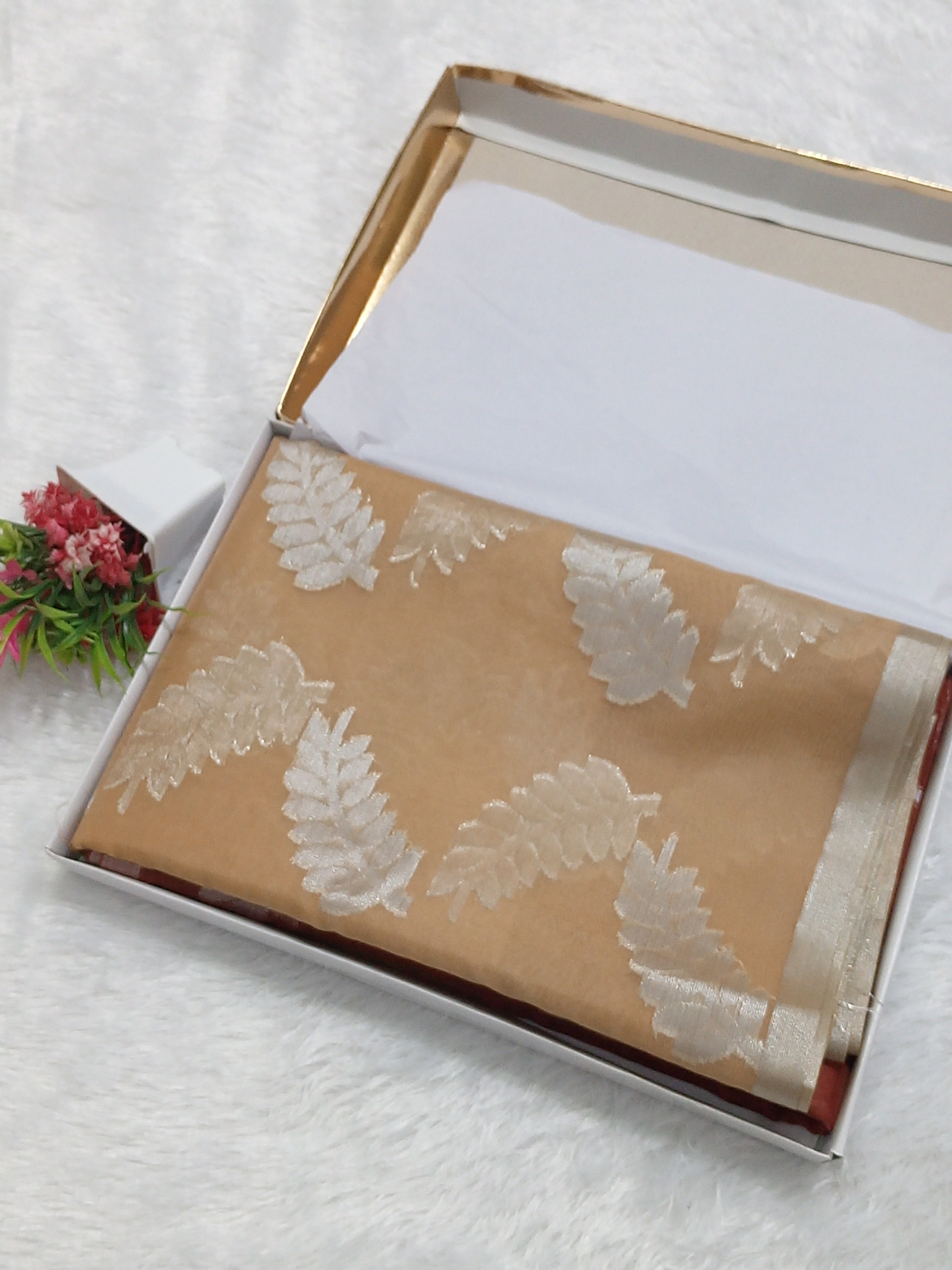 Dual Colour Banarasi Kora Organza Saree