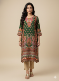 Fancy Designer Printed Rayon Kurti By Mks Creations