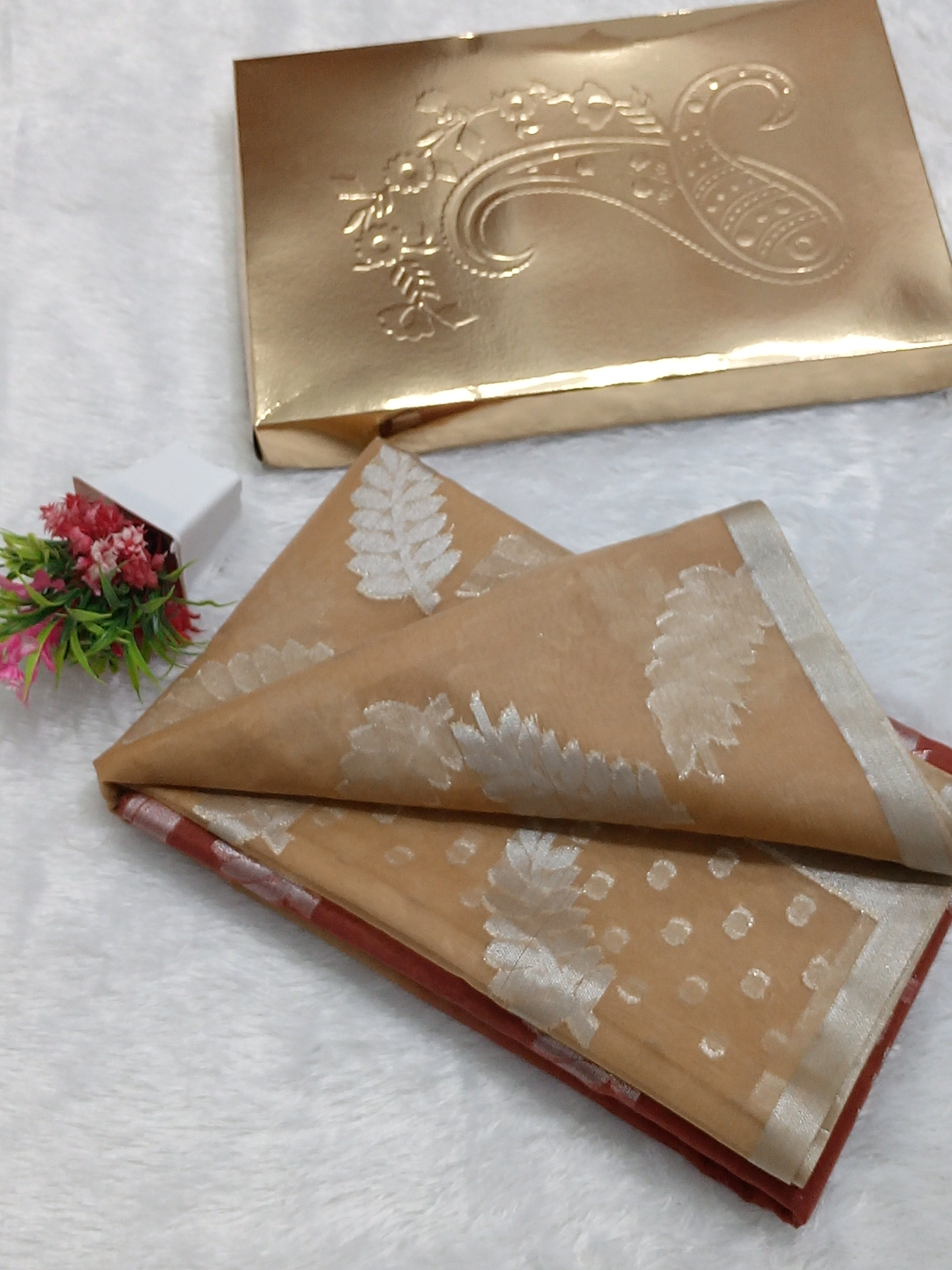 Dual Colour Banarasi Kora Organza Saree