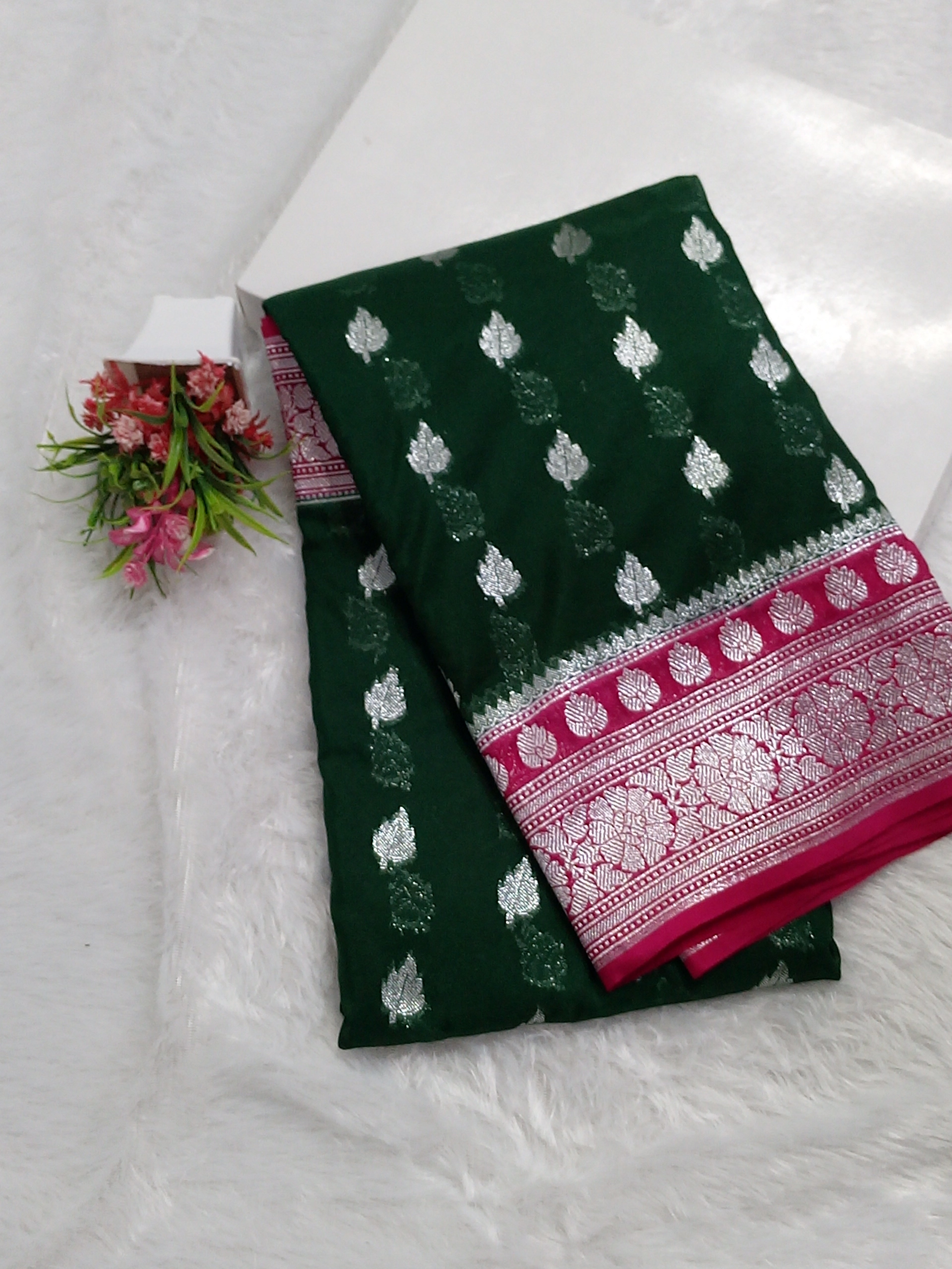 Elegant Banarasi Khaddi Georgette Saree