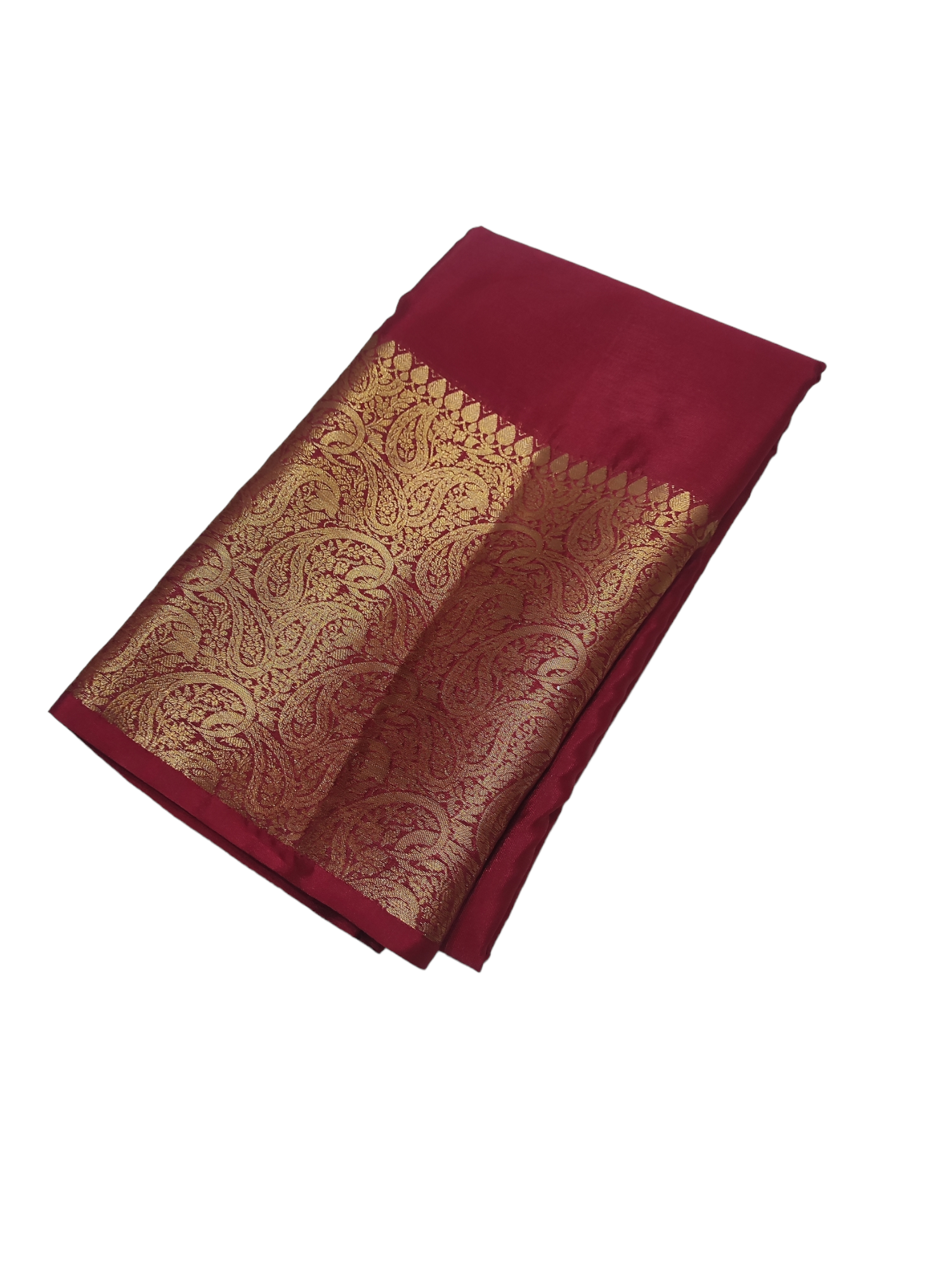 Maroon Colour Plain Body Warm Silk Saree