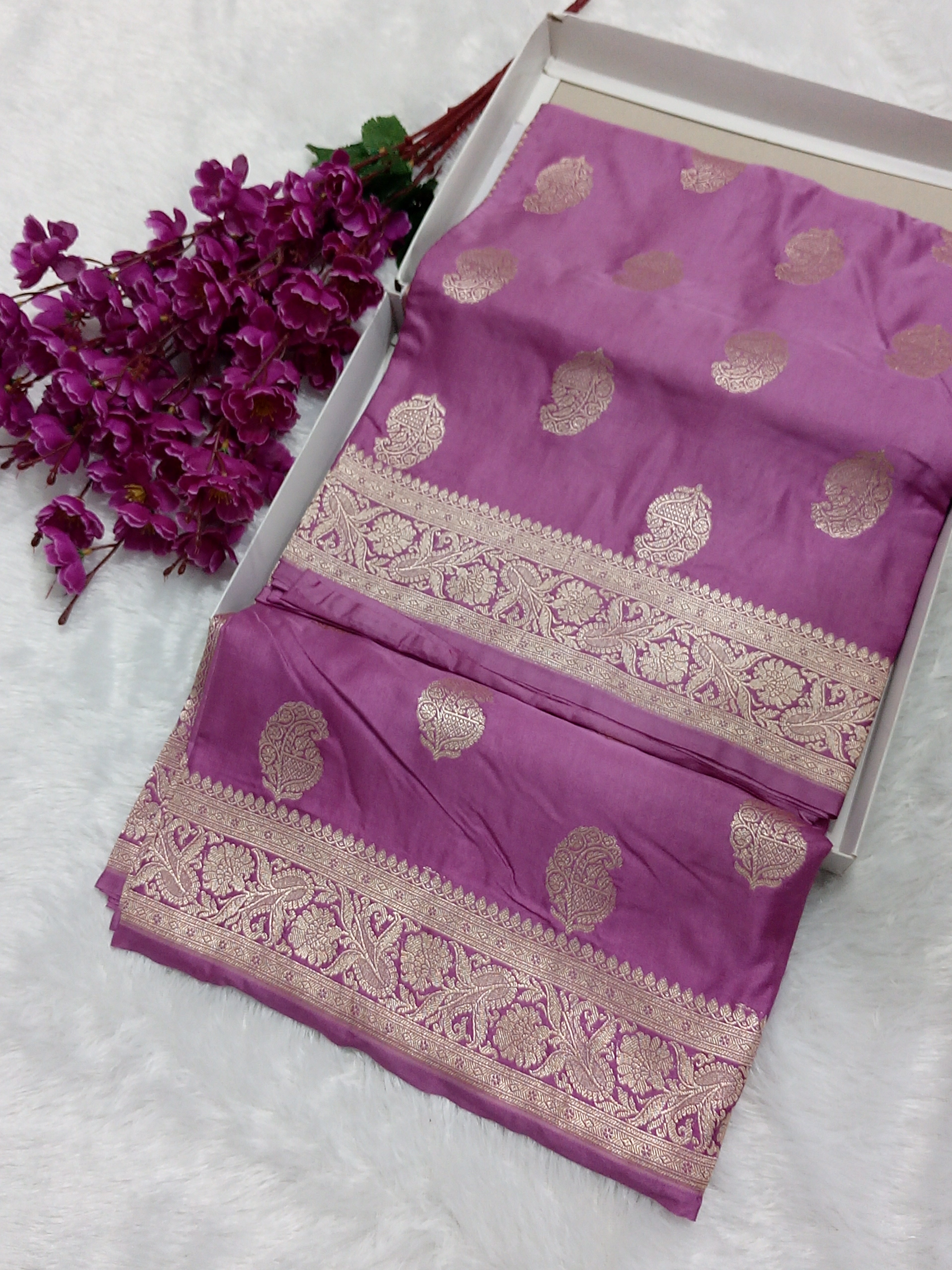 Elegant Design Banarasi Mashru Silk Saree