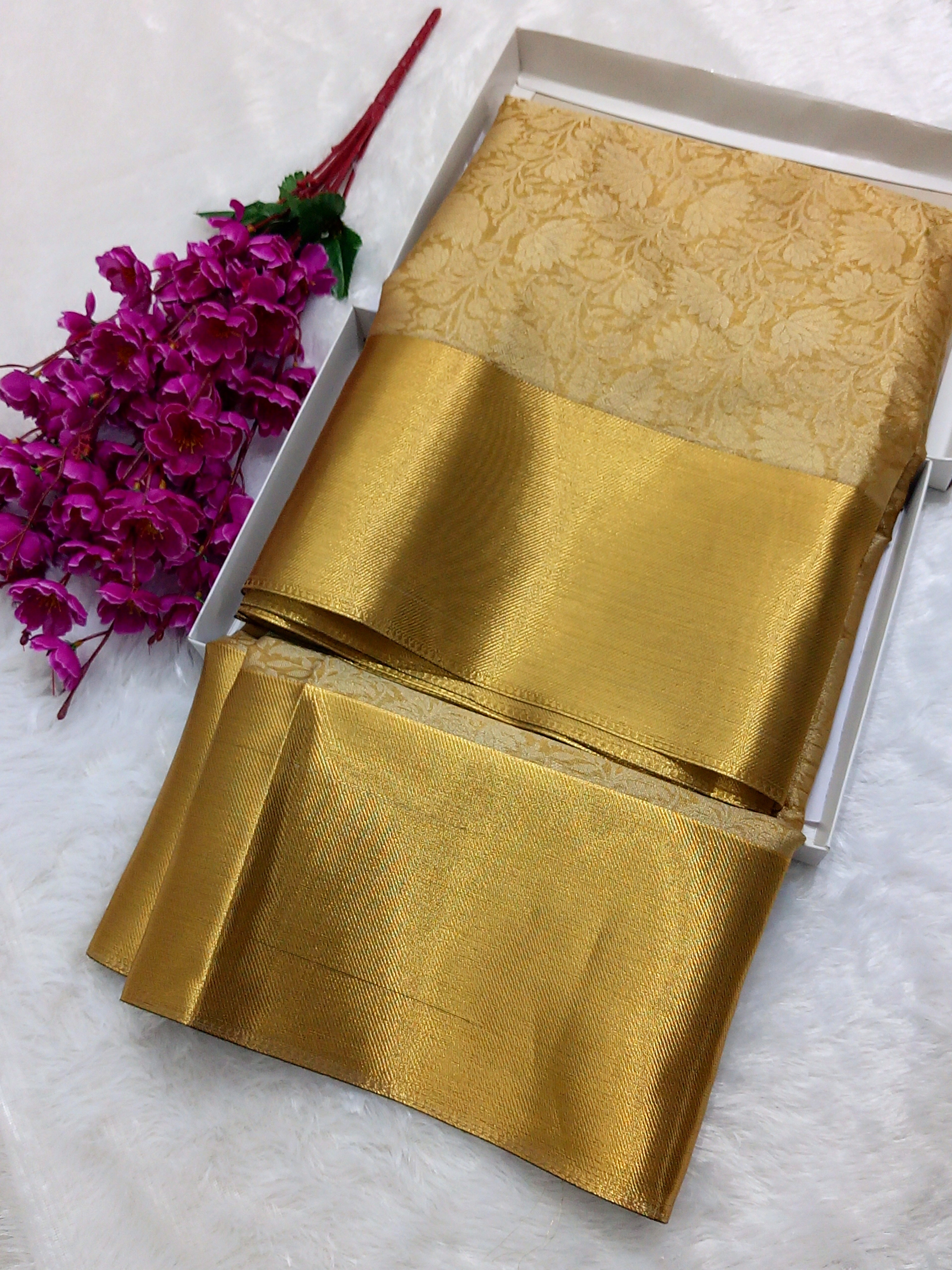 Nita Ambani inspired Fancy Banarasi Tissue Brocade Saree