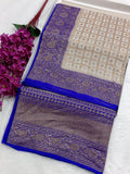 Handloom Pure Banarasi Khaddi Georgette Saree
