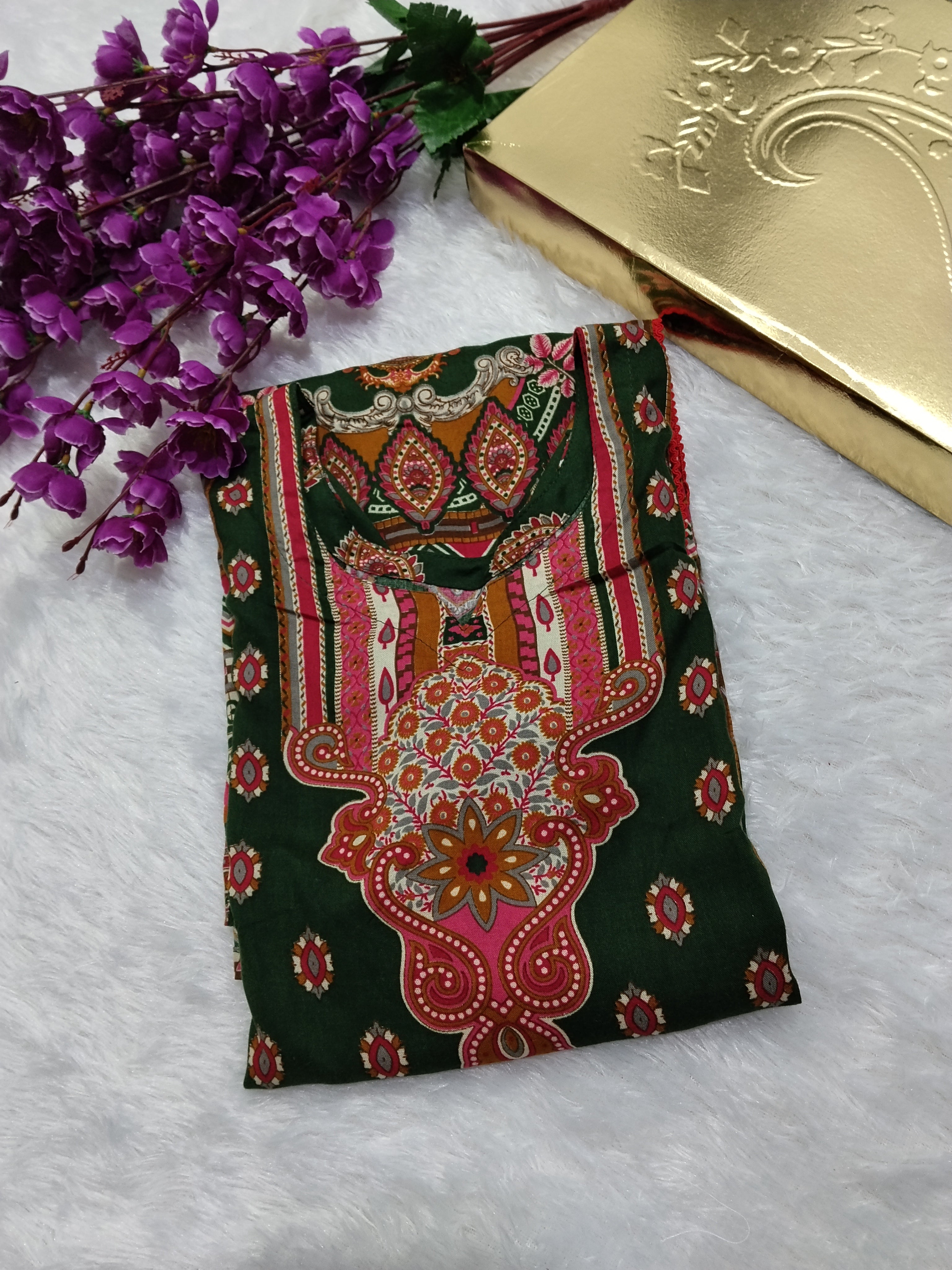 Fancy Designer Printed Rayon Kurti By Mks Creations