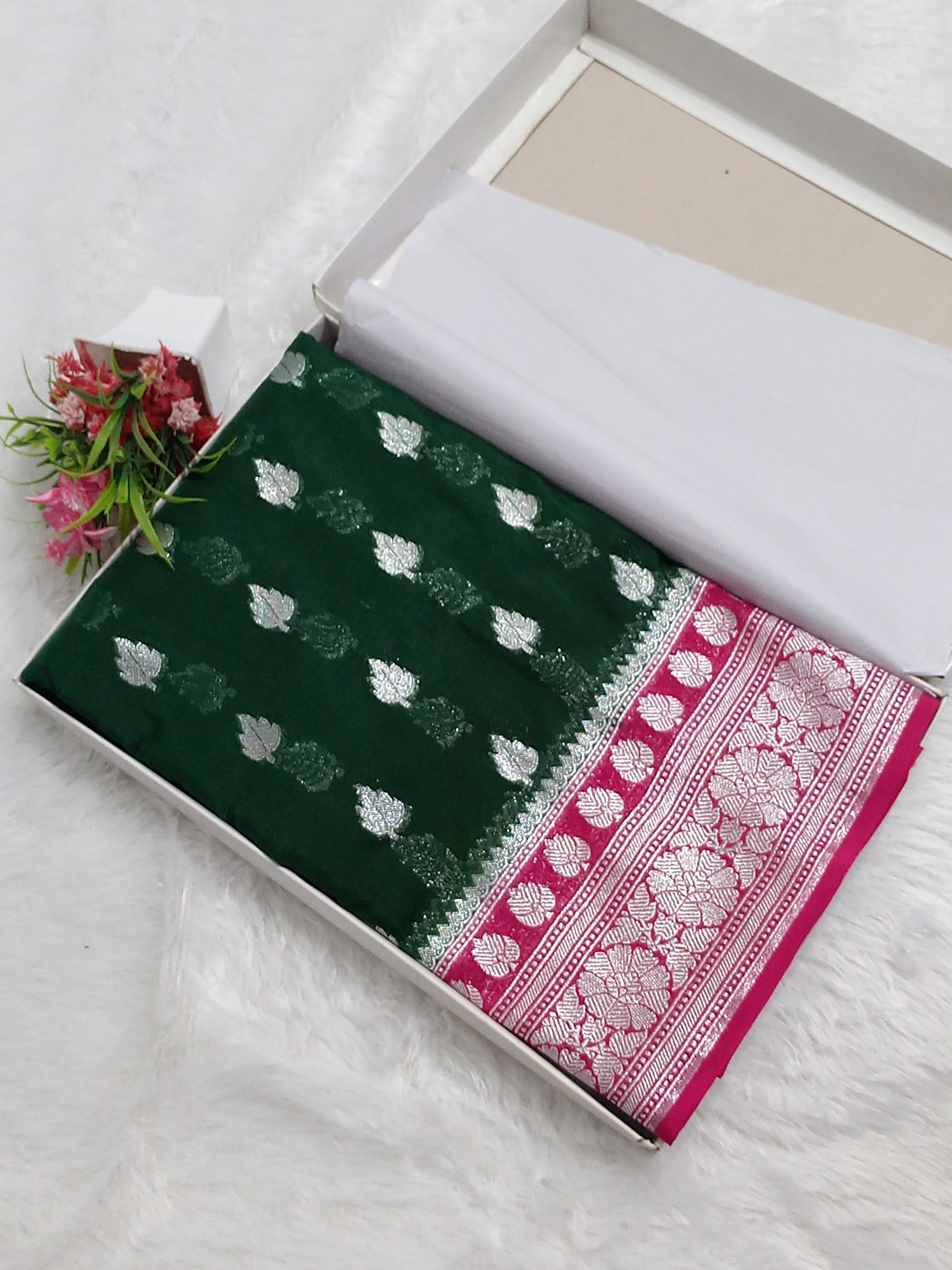 Elegant Banarasi Khaddi Georgette Saree