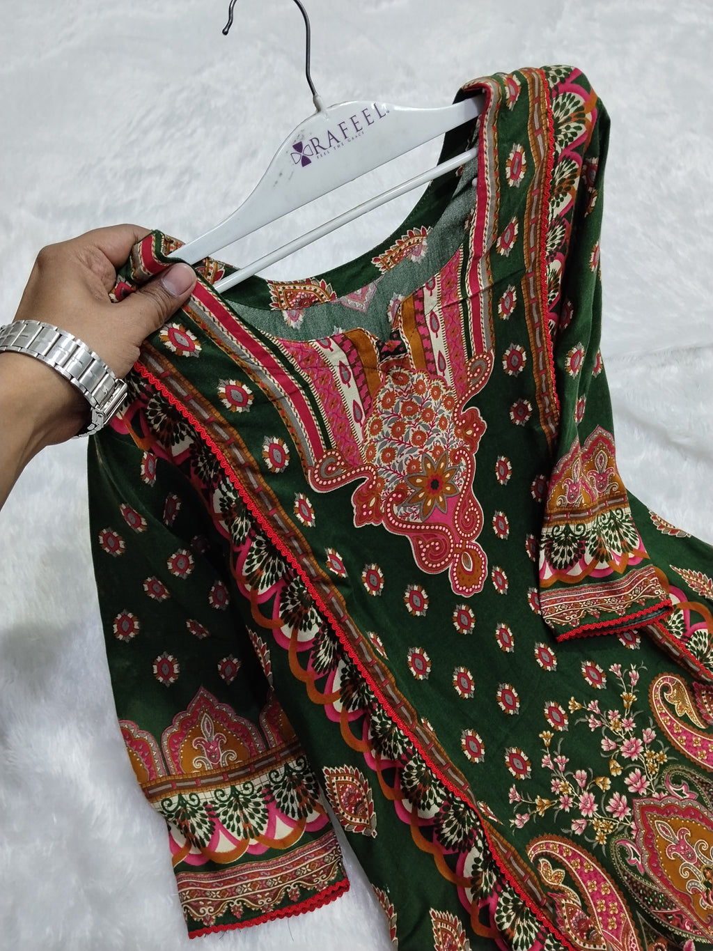 Fancy Designer Printed Rayon Kurti By Mks Creations