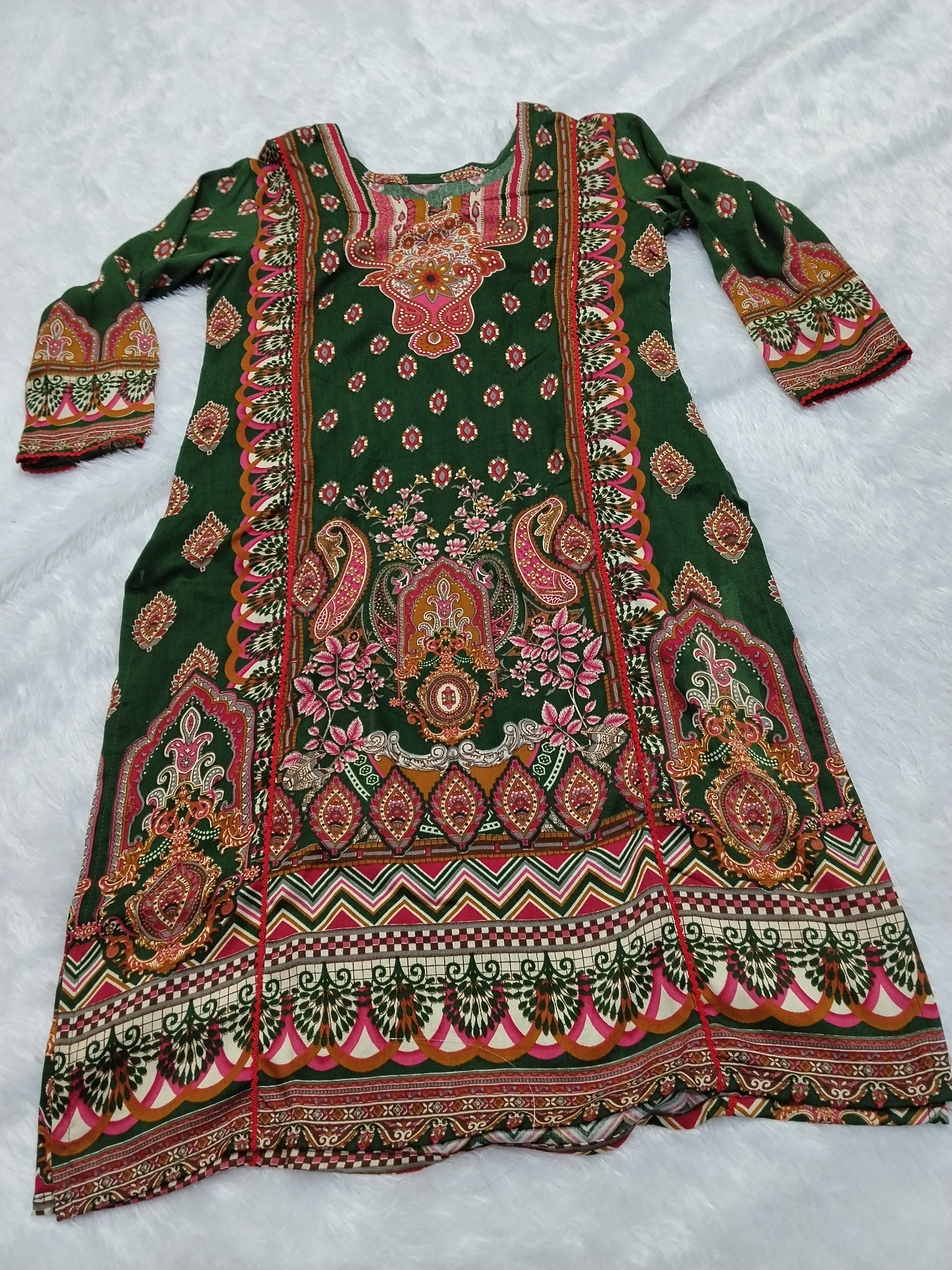 Fancy Designer Printed Rayon Kurti By Mks Creations